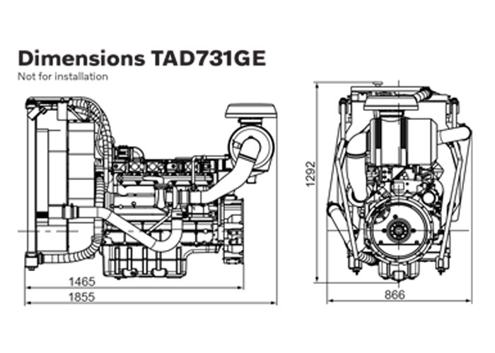 دیزل ژنراتور ولوو 167 کاوا مدل TAD731GE