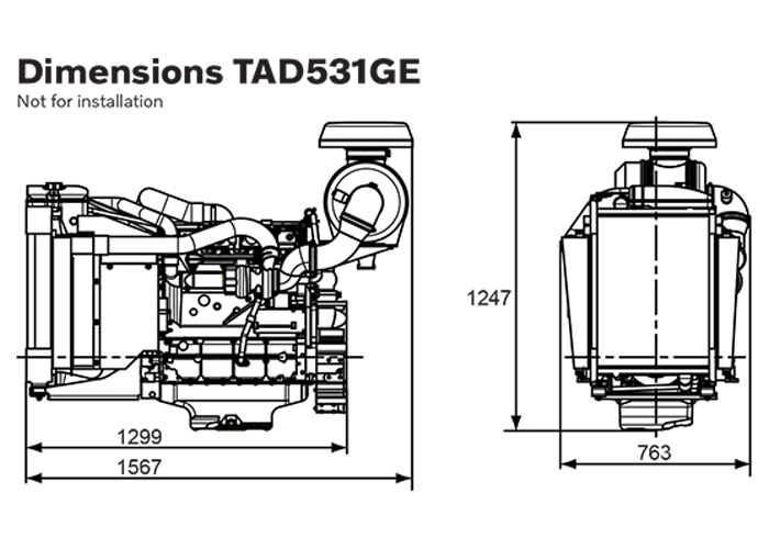 دیزل ژنراتور ولوو 110 کاوا مدل TAD531GE