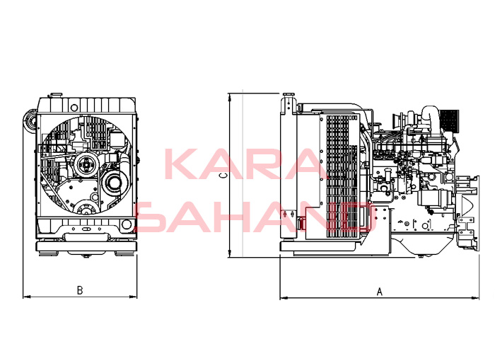 دیزل ژنراتور کامینز 38 کاوا مدل 4BTA3.9-G3